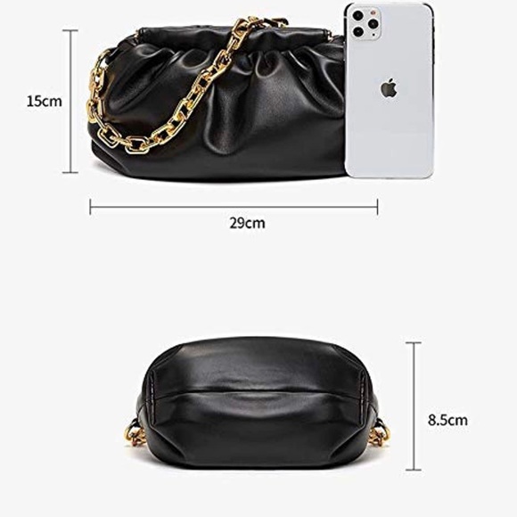 Pouch Dumpling Clutch Purse Crossbody Handbag - Picture 7 of 9